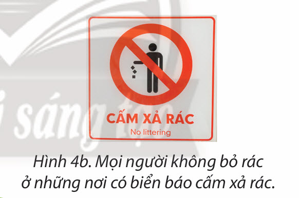 Hình 4b: Giáo viên ra hiệu trật tự