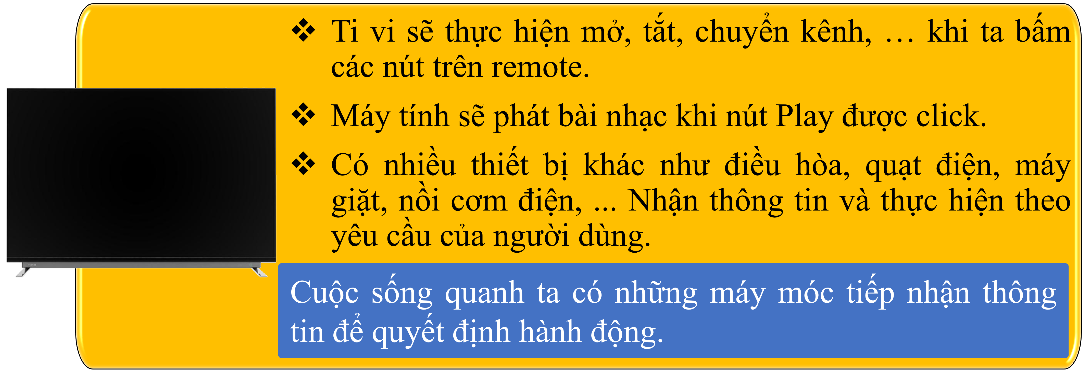 Hình: Ví dụ xử lý thông tin của máy móc