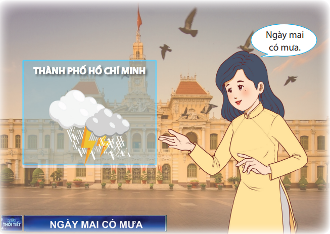 Hình: Bản tin thời tiết